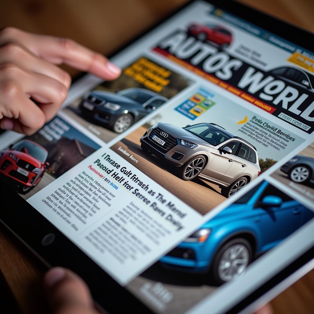 Digital Auto Service Magazine on Tablet