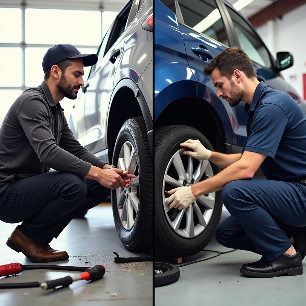 DIY vs. Professional Tire Service