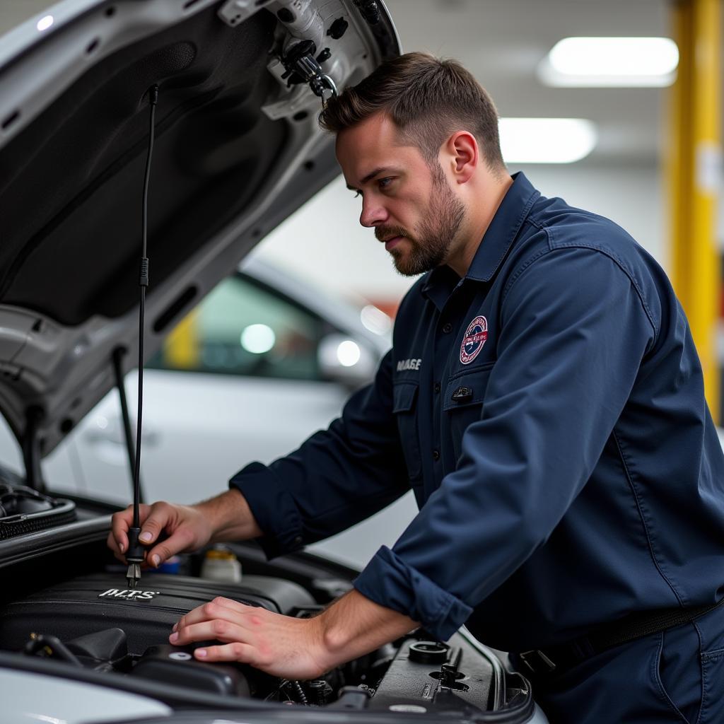 Donn's Auto Service Technician Working