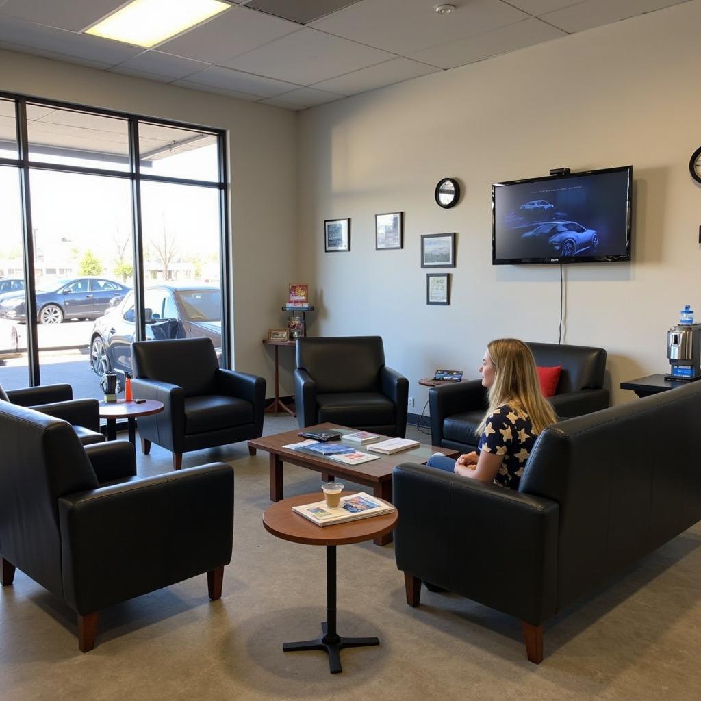 Comfortable Customer Lounge at Drake's European Auto Service