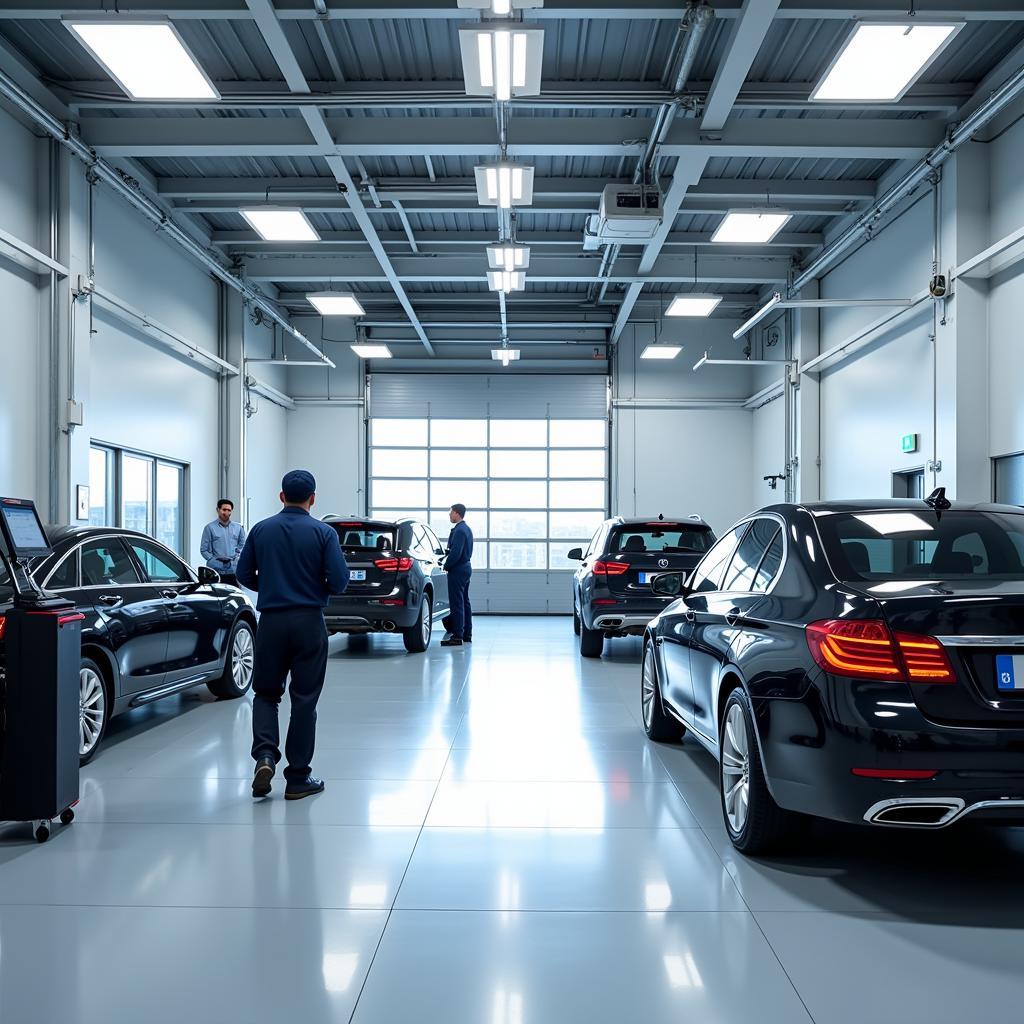 Modern Auto Repair Garage in Dubai