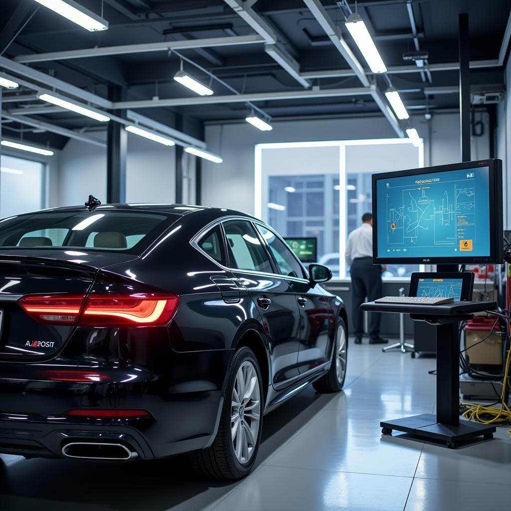 Modern Diagnostic Equipment at a Dubai Auto Tune Service Centre