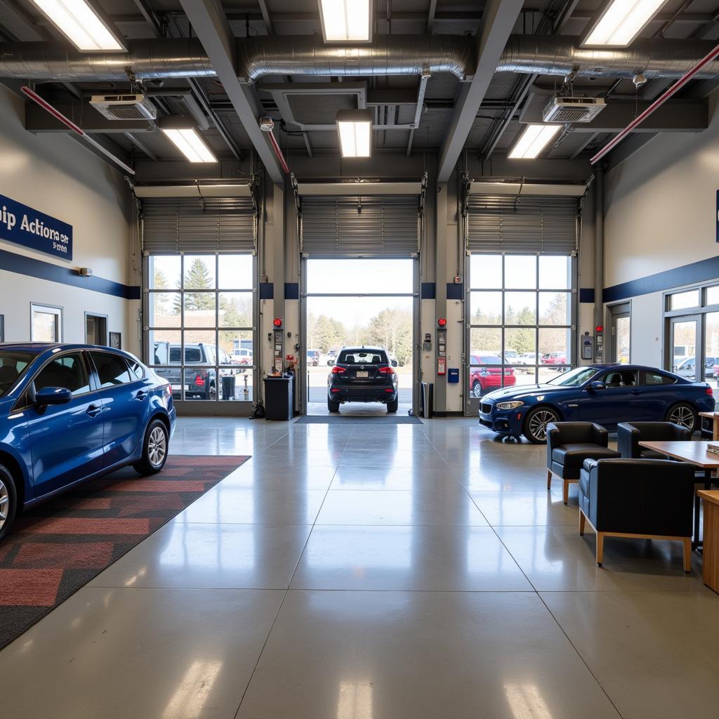 Modern and Clean Auto Service Center Interior in Duluth