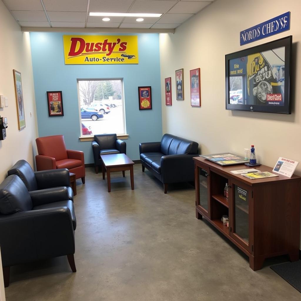 Dusty's Auto Service Customer Waiting Area