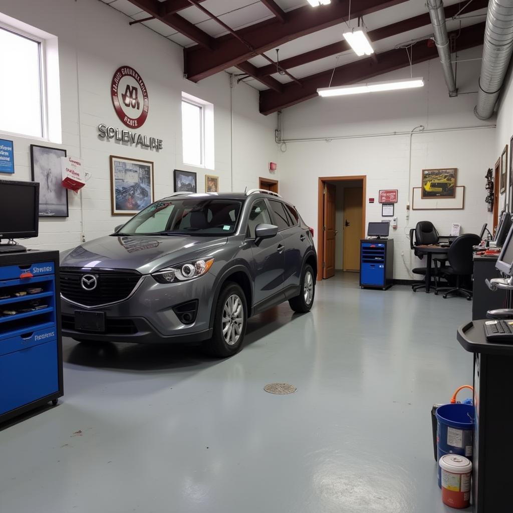 Interior of a Modern Auto Repair Shop in East Fallowfield Township PA