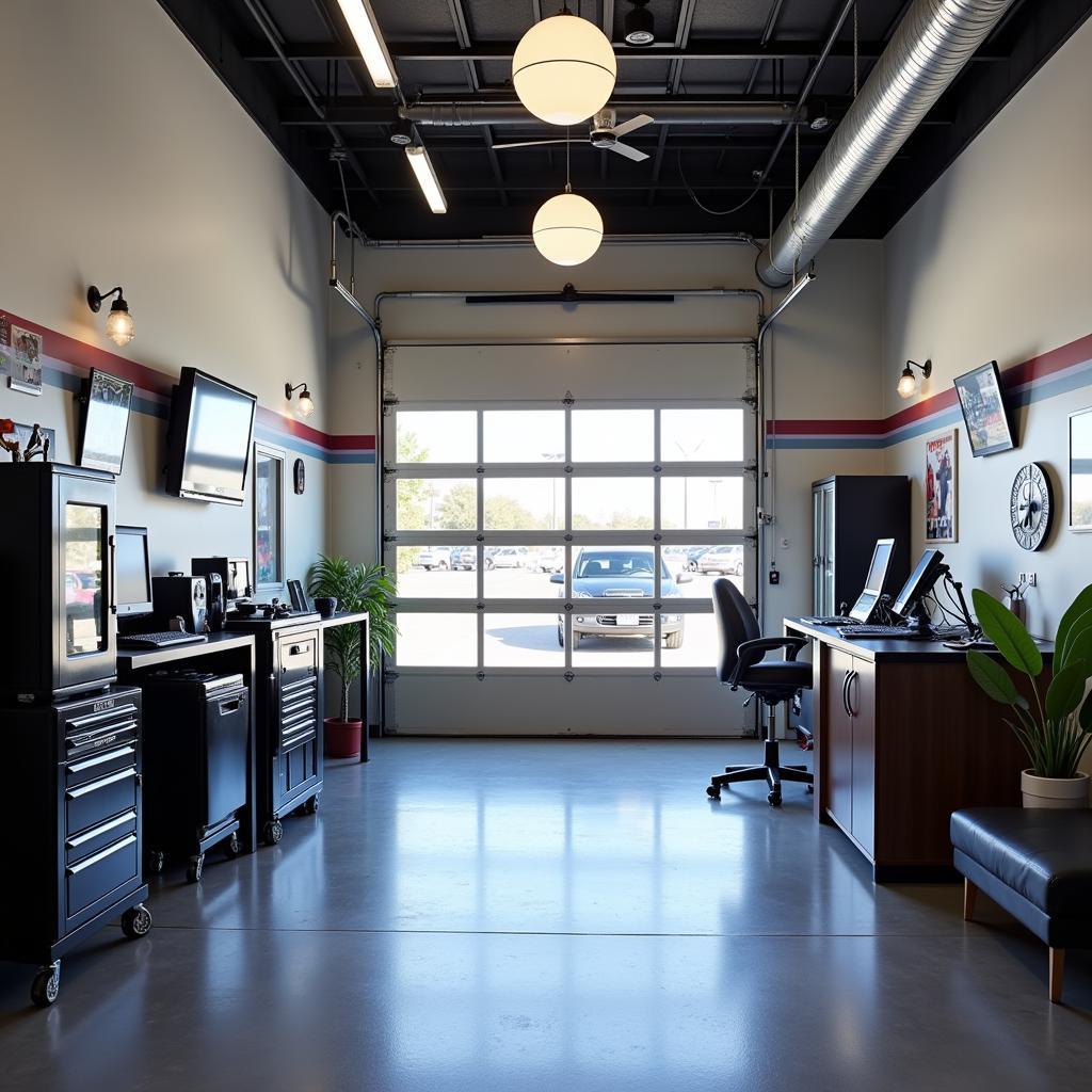 Modern and Clean Auto Service Shop Interior in East Sacramento