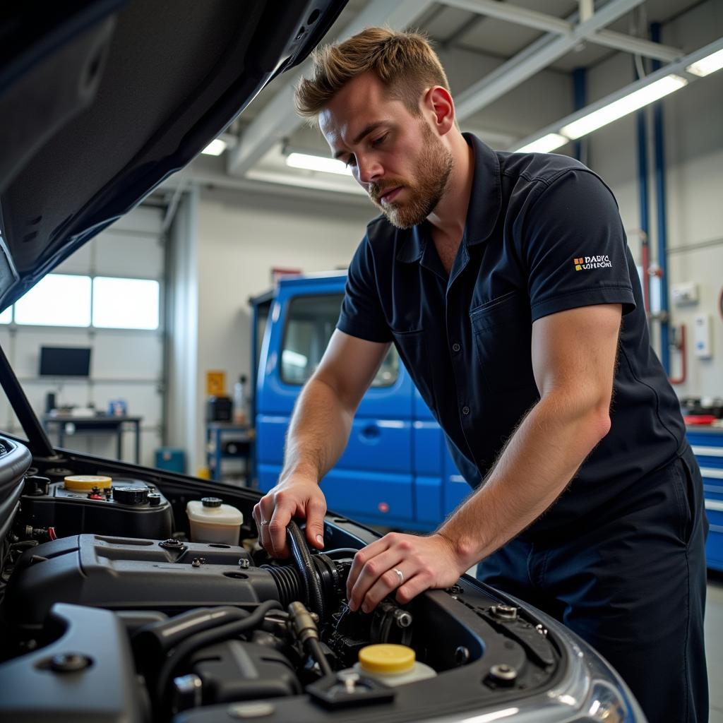 Edmonds Auto Service Technician Working