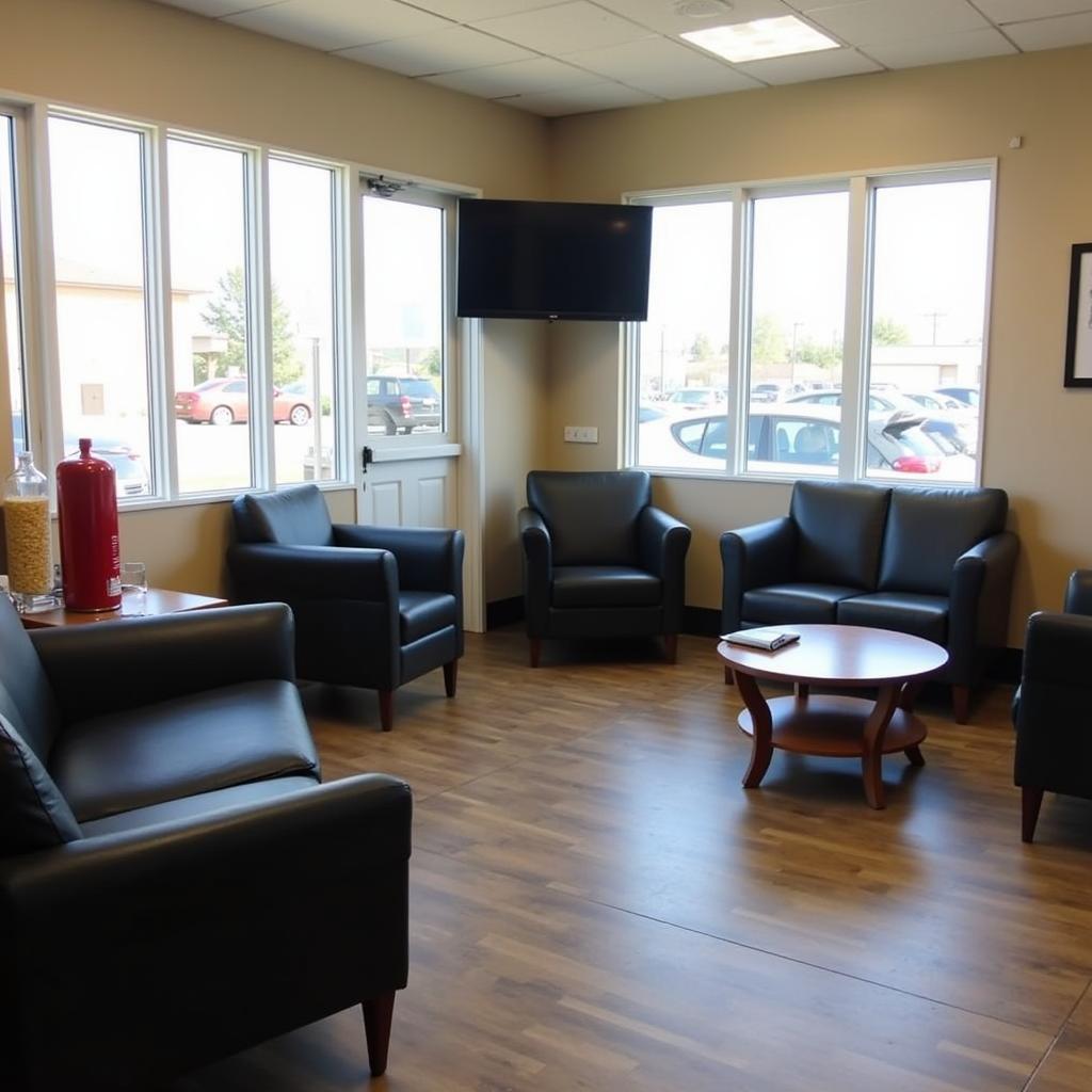 Comfortable Customer Waiting Area at Edwards Auto Service