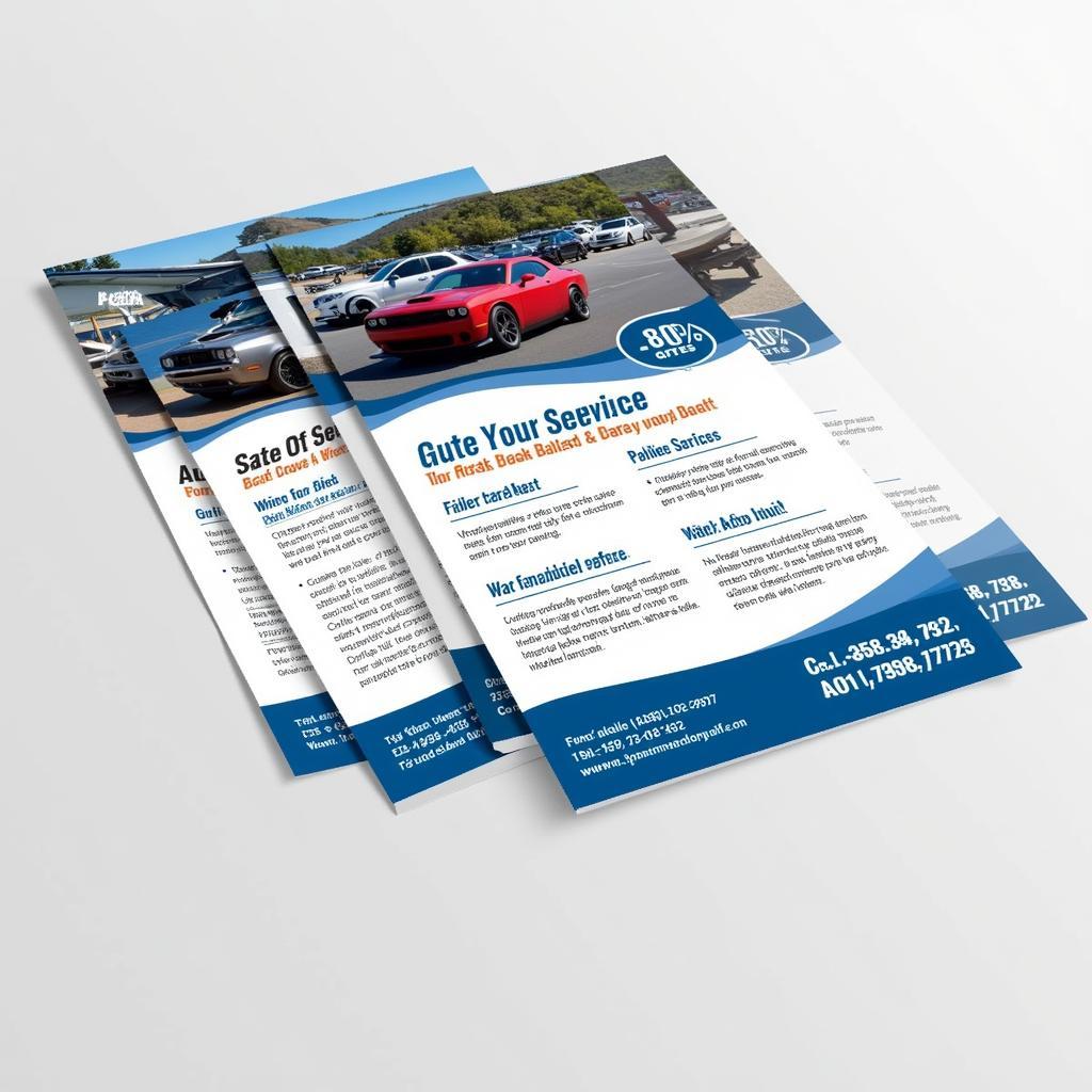 Effective Auto and Marine Service Flyer Design Example