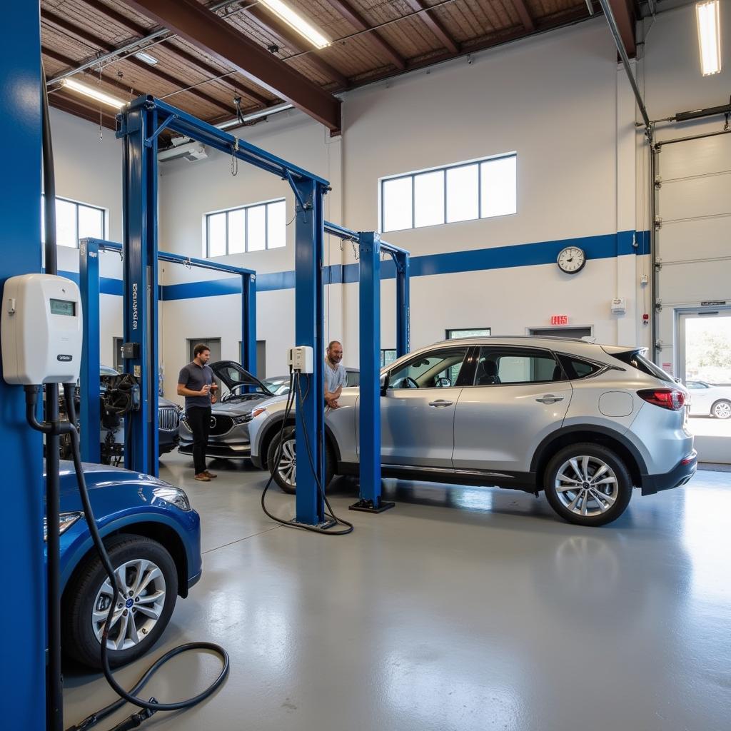 Electric Vehicle Maintenance in an Auto Clinic