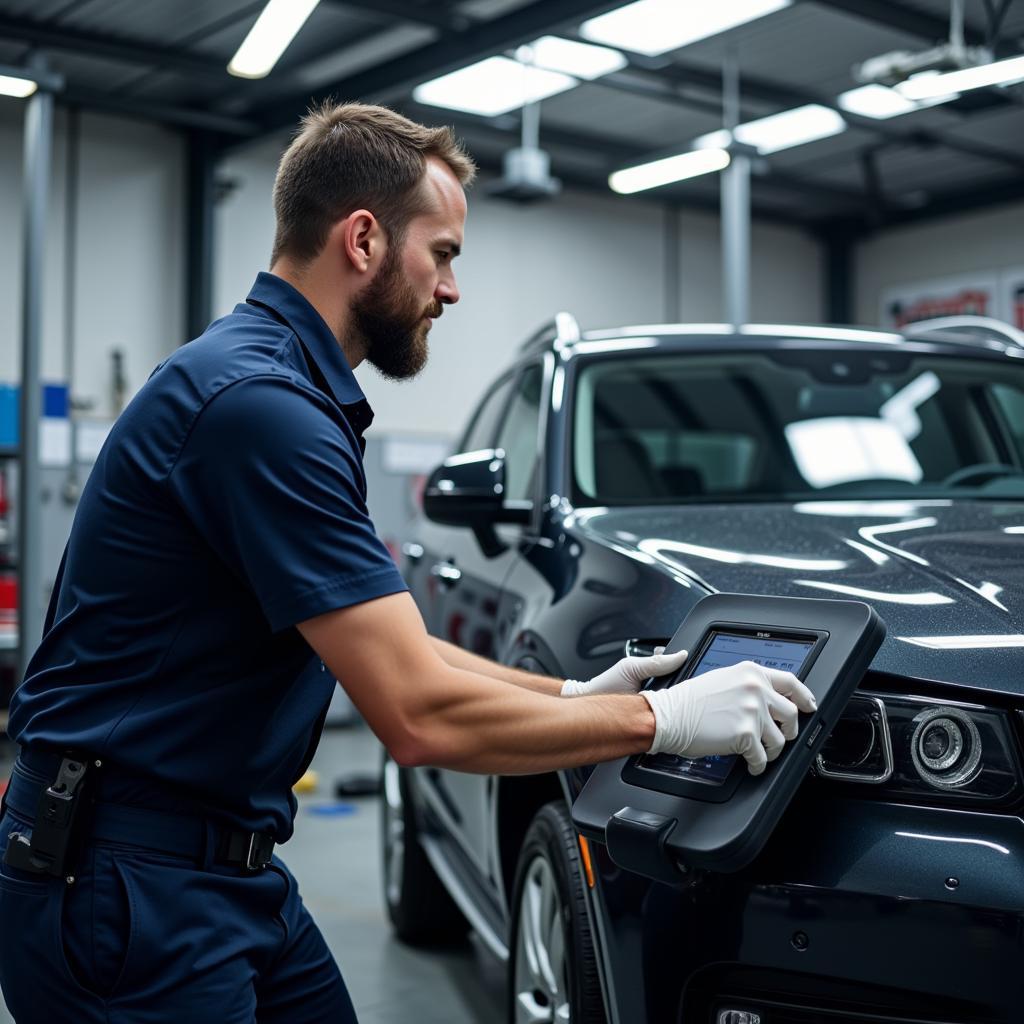 Modern Diagnostic Technology in an Auto Service Center