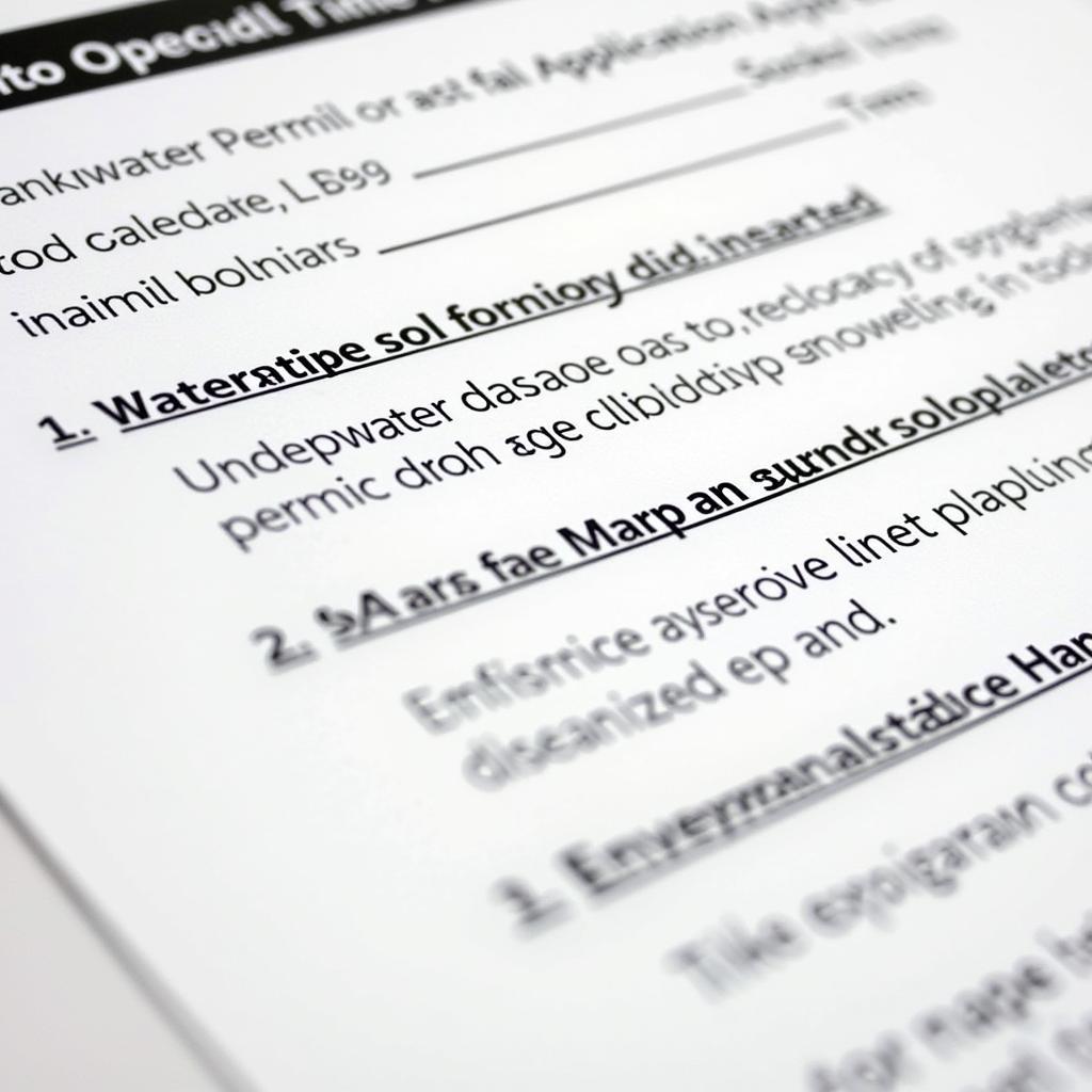 Environmental Permit Application for a Car Wash