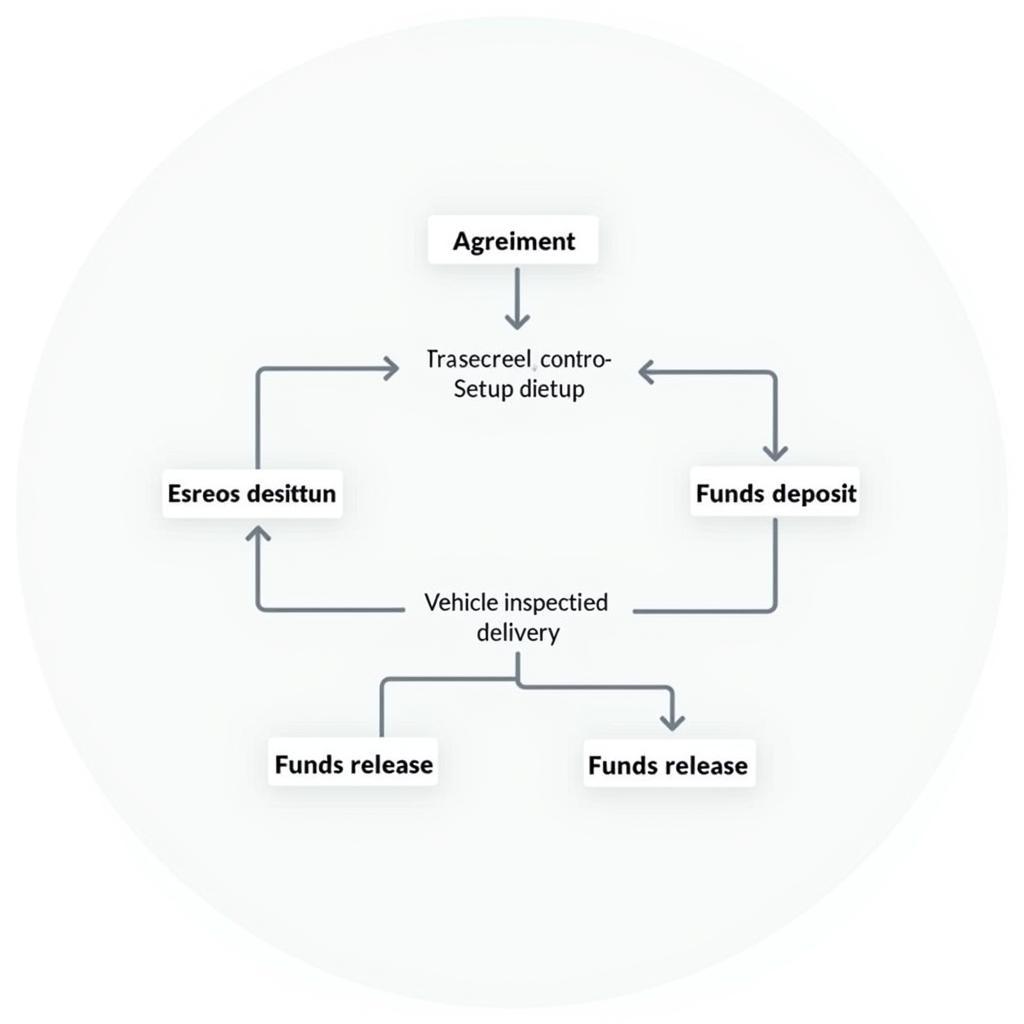 Escrow Process Flowchart for Auto Sales