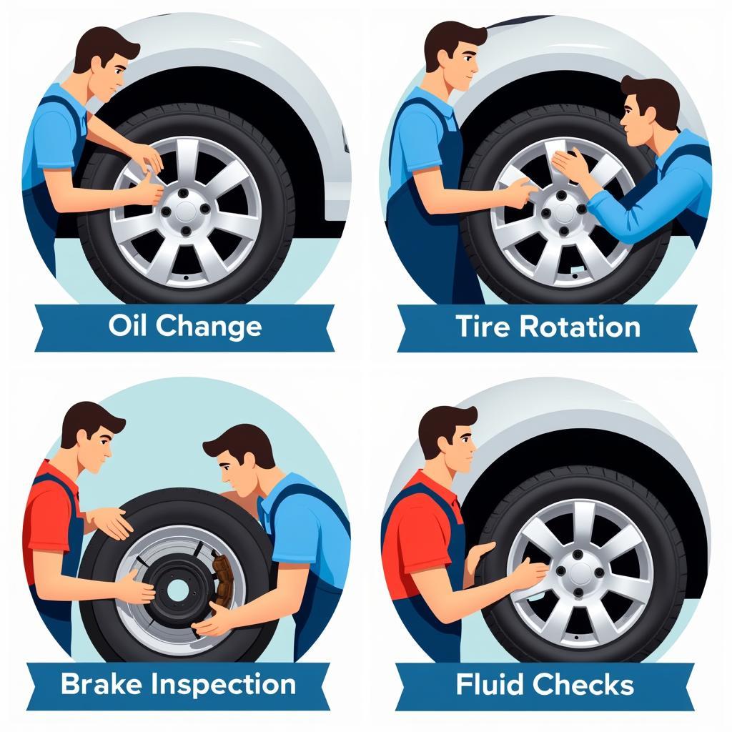 Common H&M Auto Service Procedures like Oil Change, Tire Rotation, and Brake Inspection