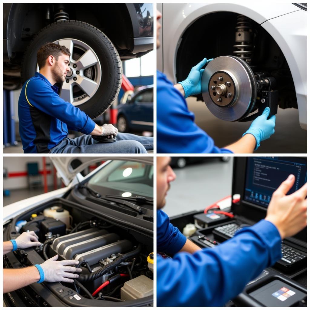 Essential services offered by Mark's Auto Service, like oil changes and brake inspections, are crucial for maintaining vehicle health. 