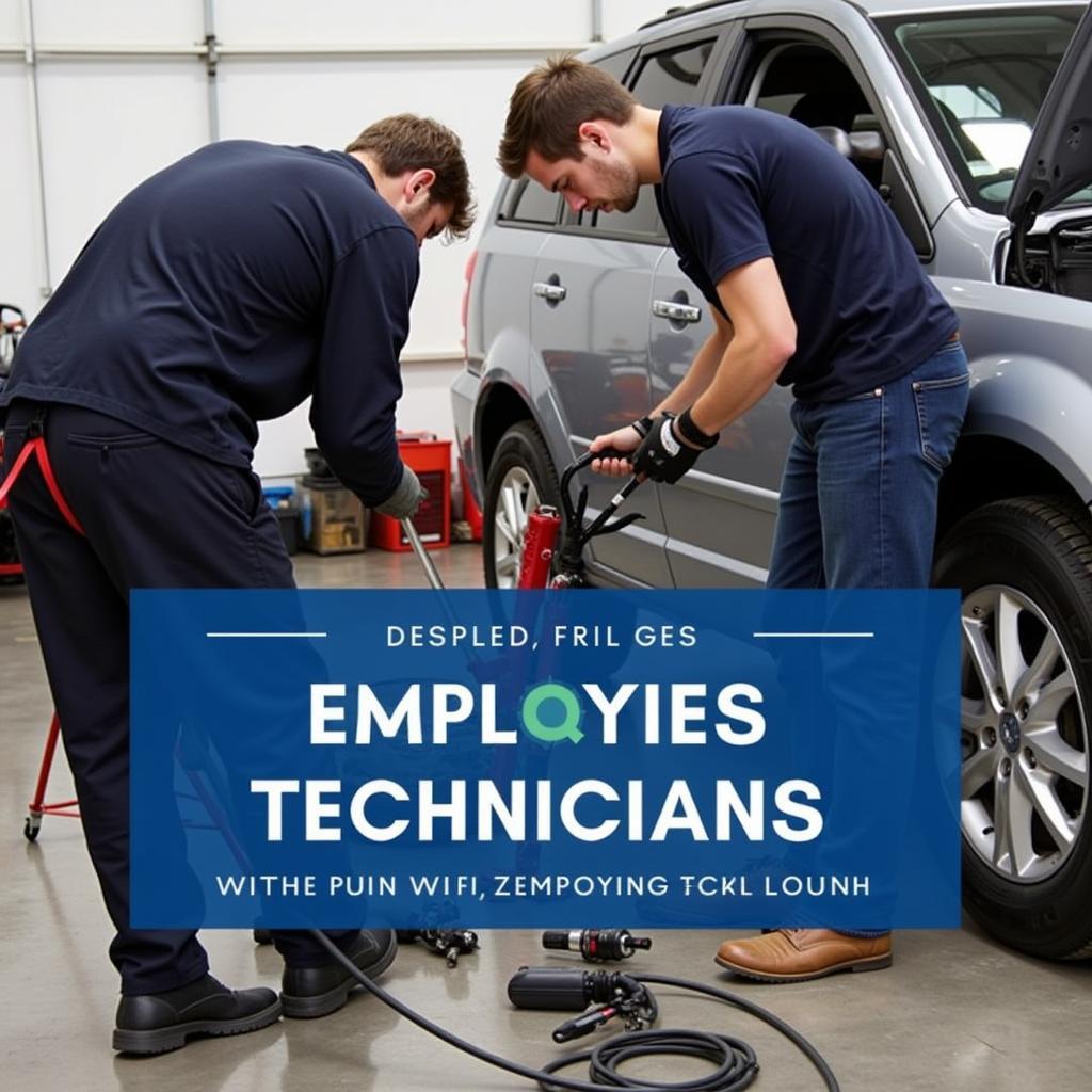 Certified technicians working on a vehicle at Essy Auto Service LLC