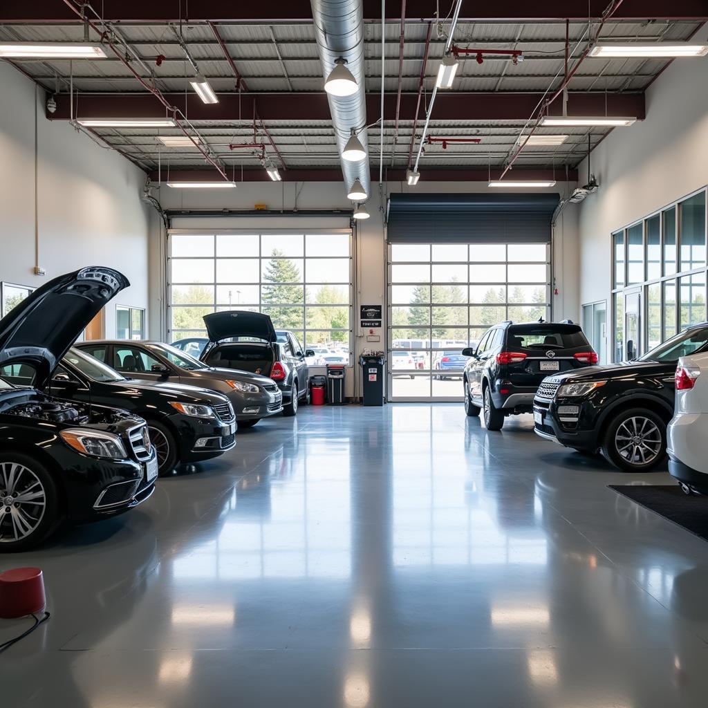 Modern and clean auto service facility in Eugene