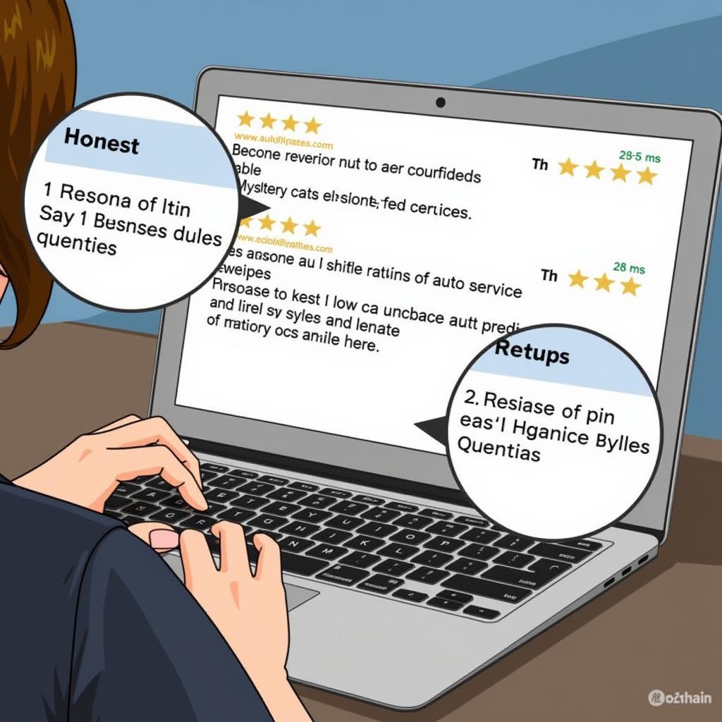 Evaluating Online Reviews for Auto Service Providers