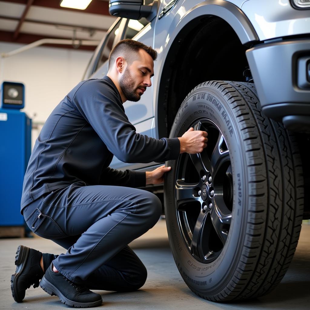 Tire Installation at Falcon Tire Shop & Auto Services