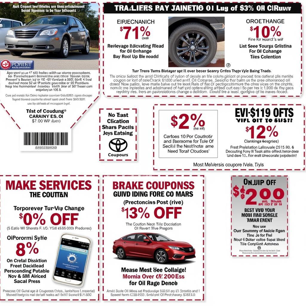 Examples of Farmingdale Auto Service Coupons