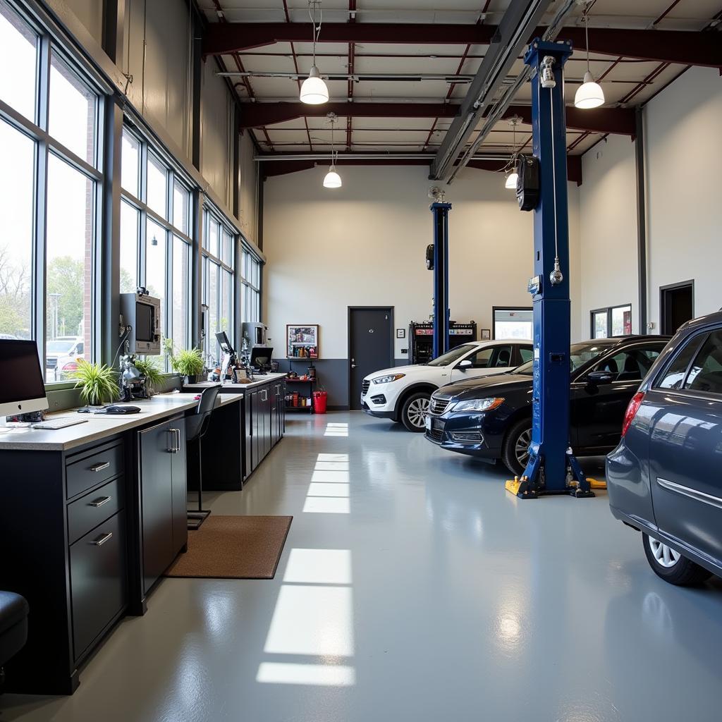 Clean and Organized Auto Repair Shop Interior in Farmville, VA