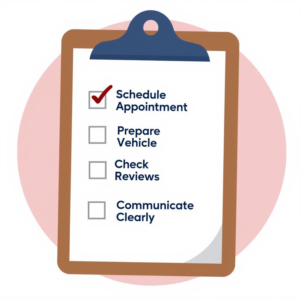 Faster Auto Service Checklist