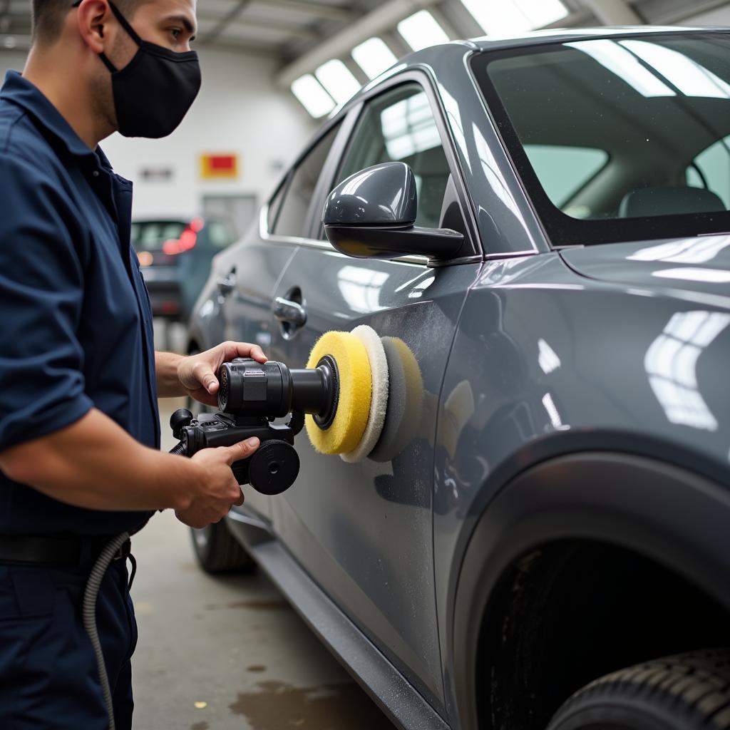 Final Polishing Stage in Auto Body Restoration