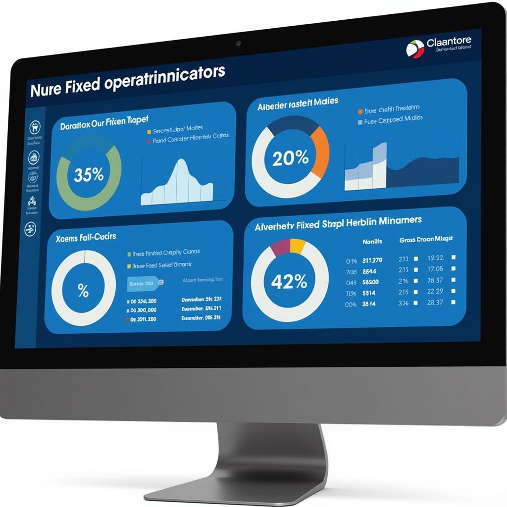 Fixed Operations Finance Training Dashboard Showing Key Performance Indicators