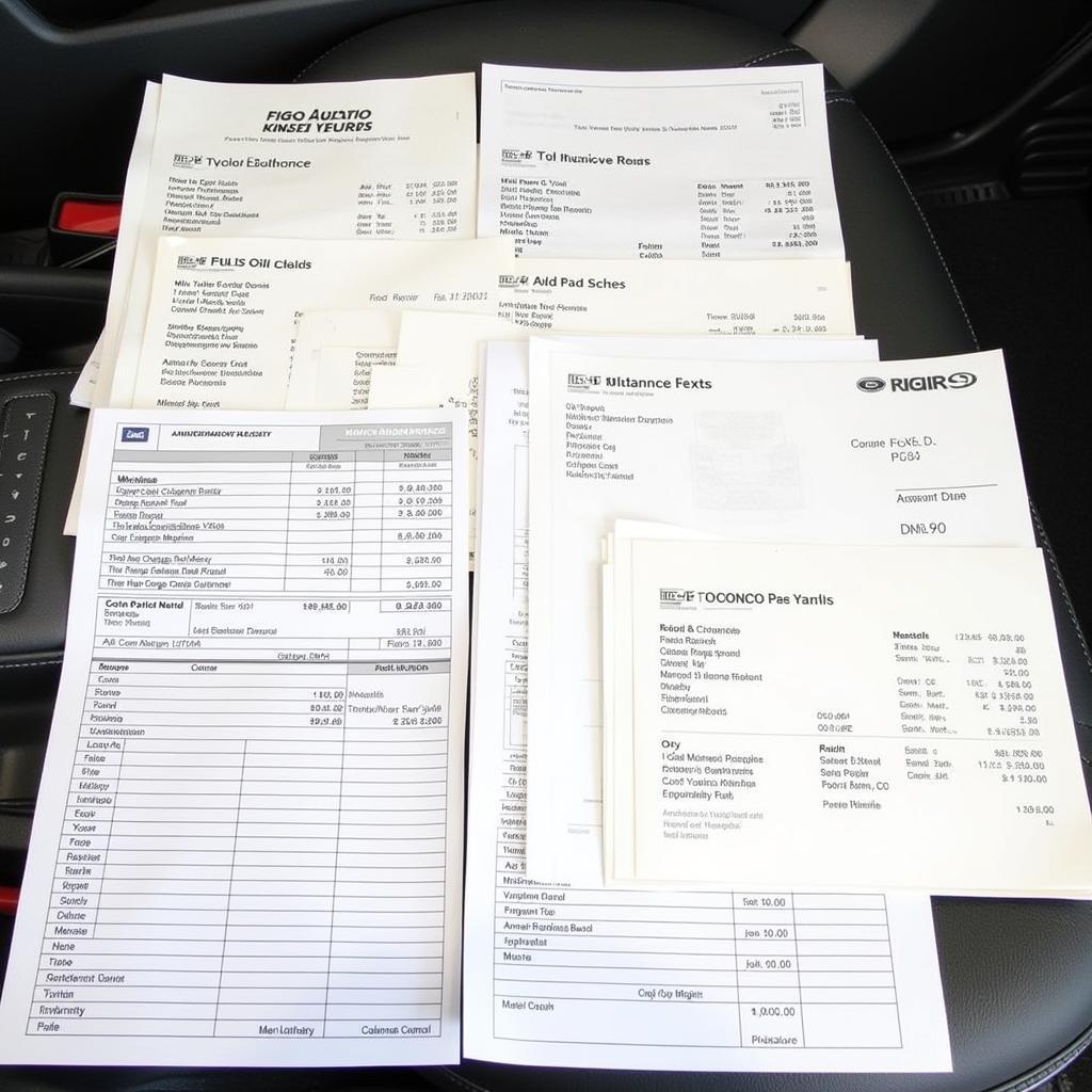 Example of Ford Figo Maintenance Records