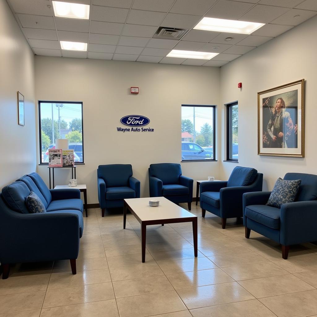 Ford Wayne Auto Service Westland Waiting Area