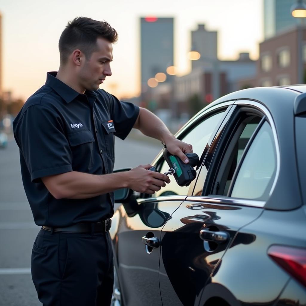 Fort Worth Auto Lockout Services in Action