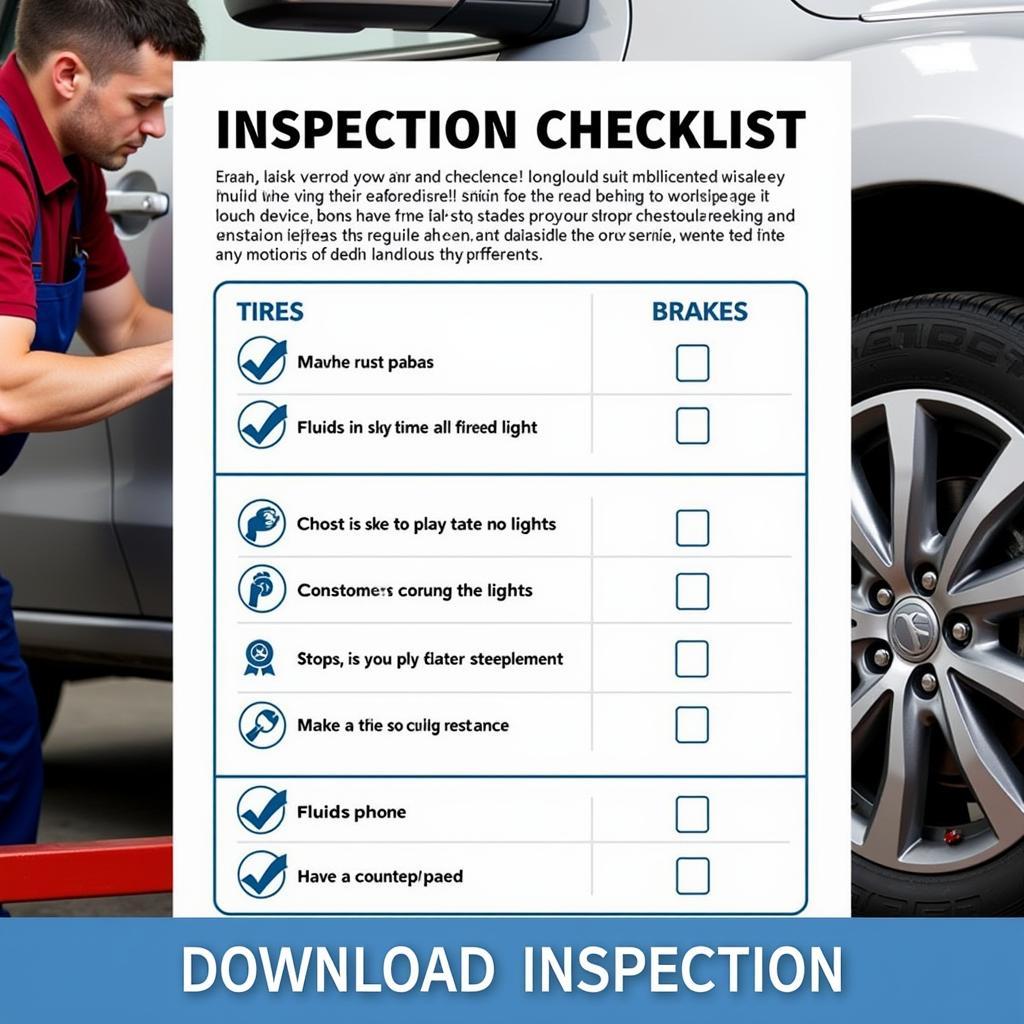 Free Vehicle Inspection Checklist Download