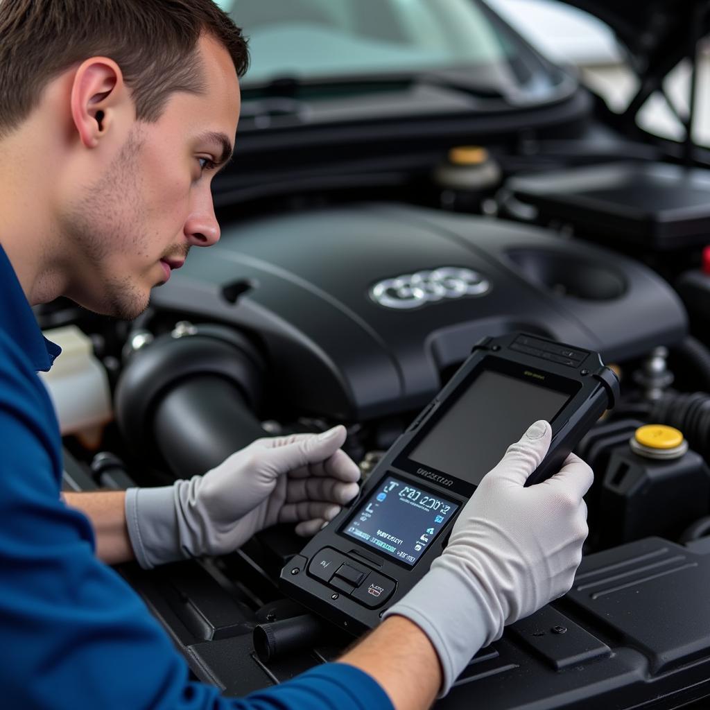 Freestate Auto Mechanic Performing Engine Diagnostics