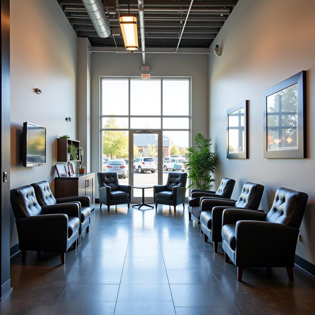 Comfortable Customer Waiting Area in Fresno Auto Service