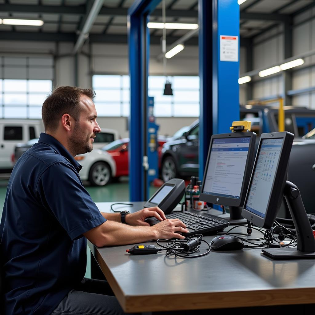 Advanced Diagnostic Equipment in a Frisco Auto Repair Shop