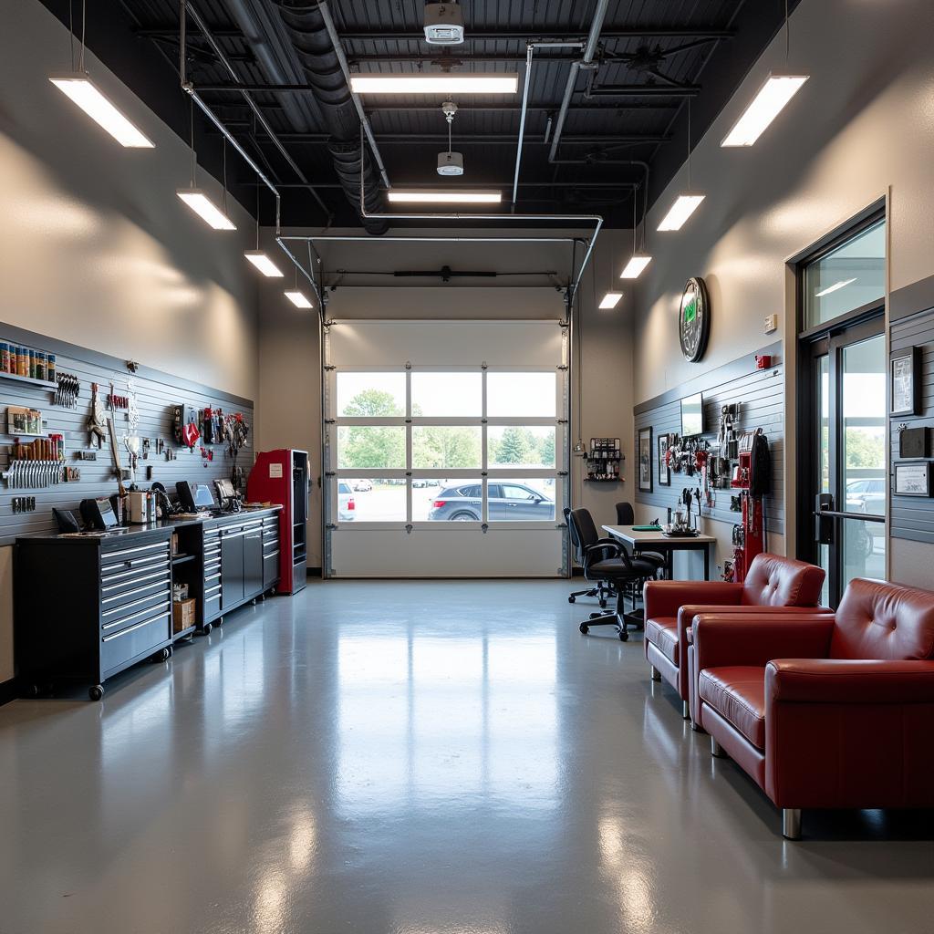 Modern and clean auto service center interior in Gas City, IN