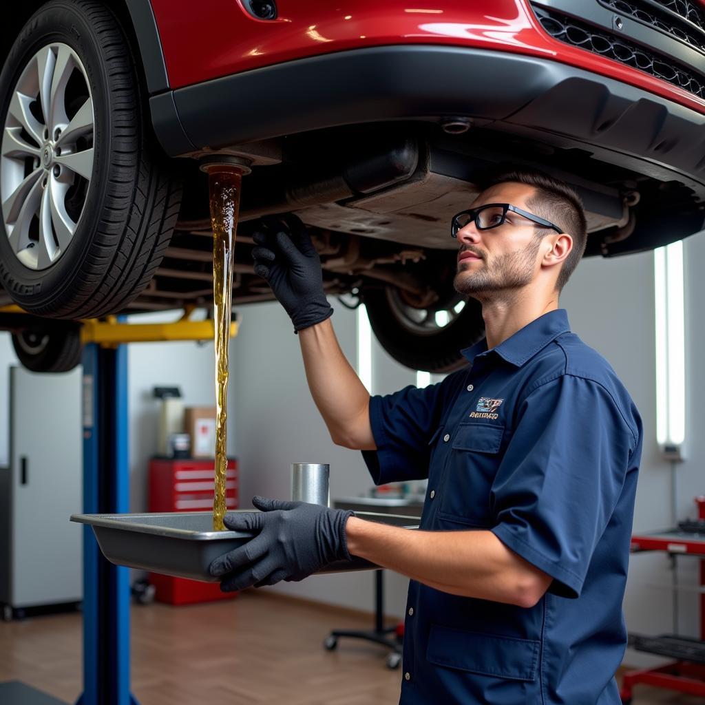 General Auto Service Oil Change Procedure