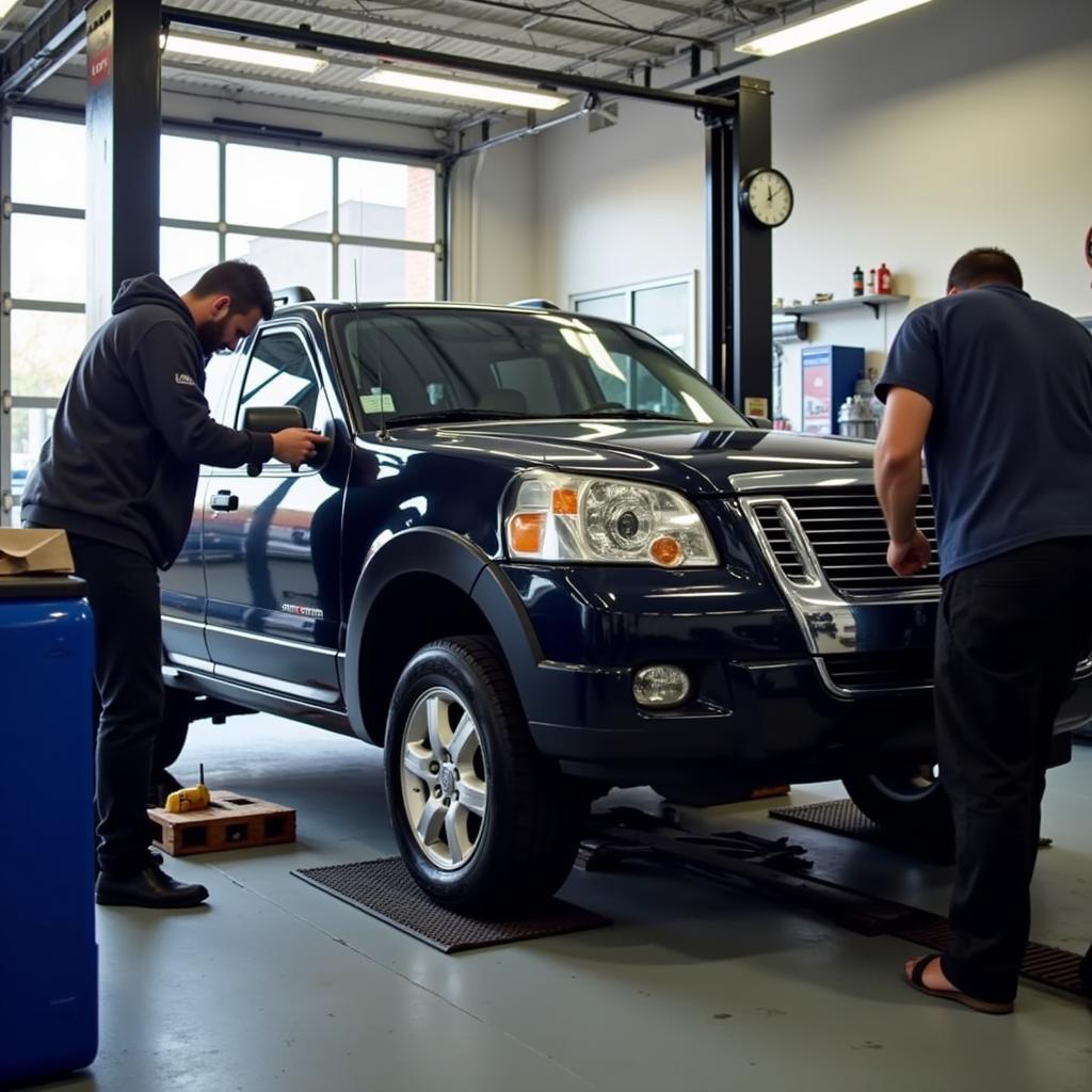 Regular car maintenance at a gil auto service center