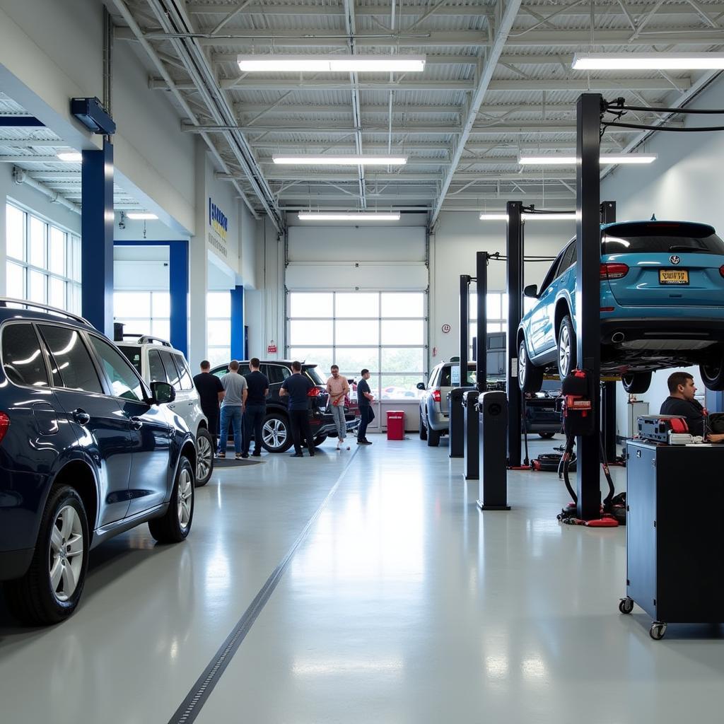 Modern and Well-Equipped Auto Service Facility at Golf Crawford