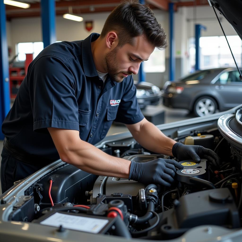 Mechanic Working at Grace Auto Service