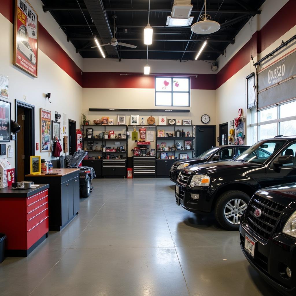 Clean and Organized Auto Service Shop Interior in Grand Junction