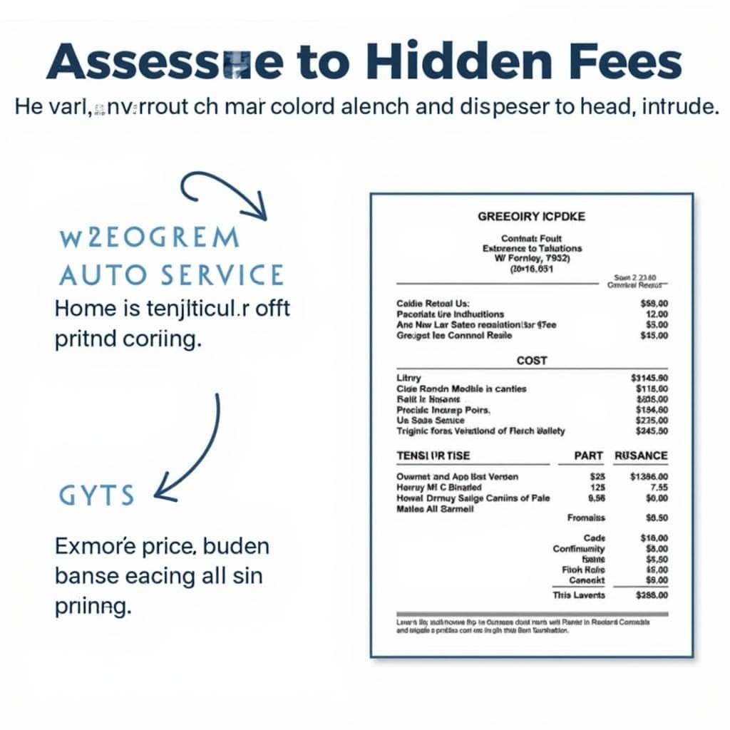 Gregory's Auto Service Transparent Pricing