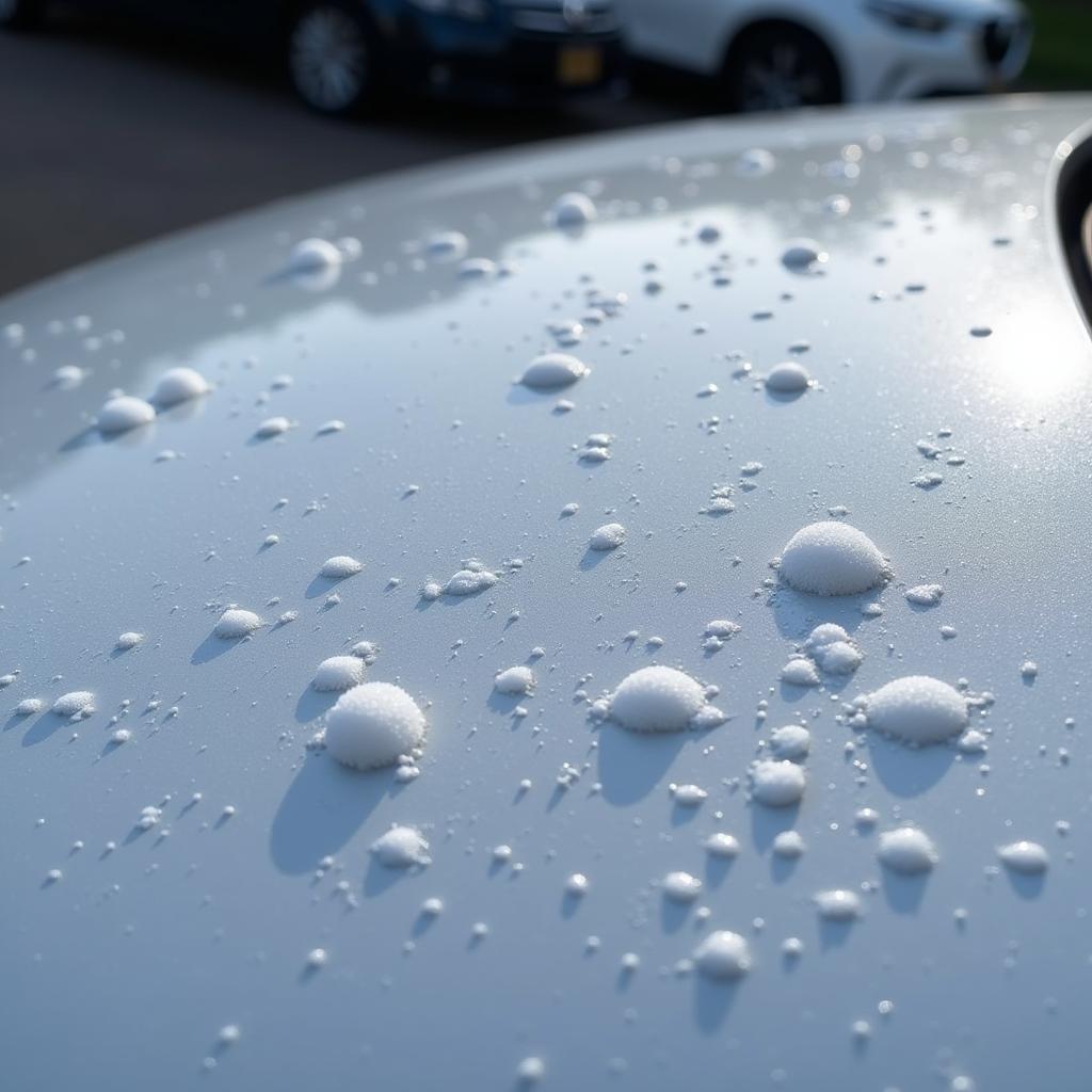 Hail Damage on Car Roof