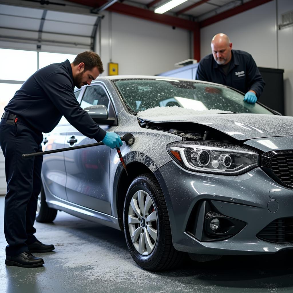 Hail Damage Repair Shop