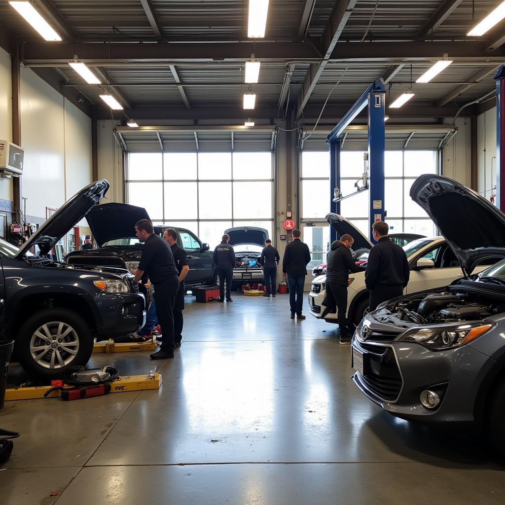 Hamilton Auto Service Repair Shop in Action