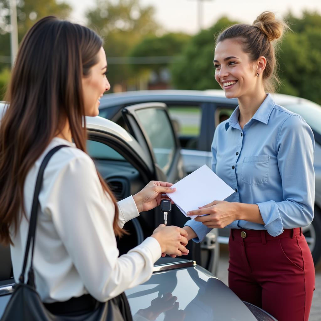 Happy Car Buyer in Los Angeles