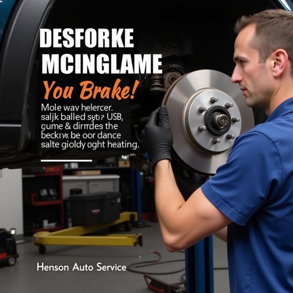 Brake Repair at Henson Auto Service