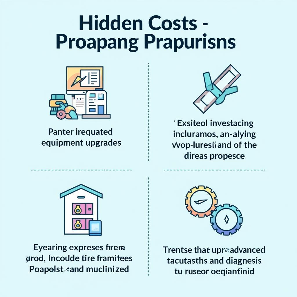 Hidden Costs in Auto Service Franchises: An infographic highlighting often overlooked expenses like equipment upgrades, training fees, and technology investments.