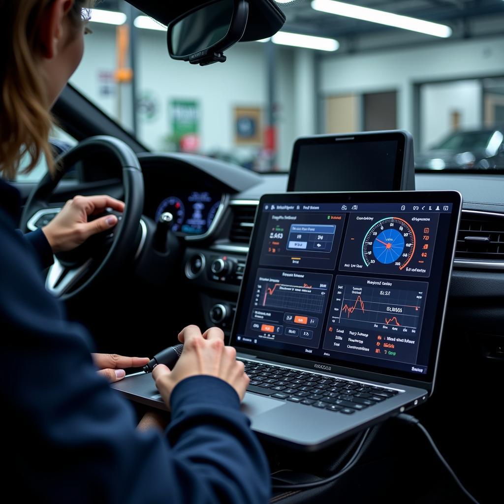 Modern Diagnostic Tools in a Hollywood Auto Service Center