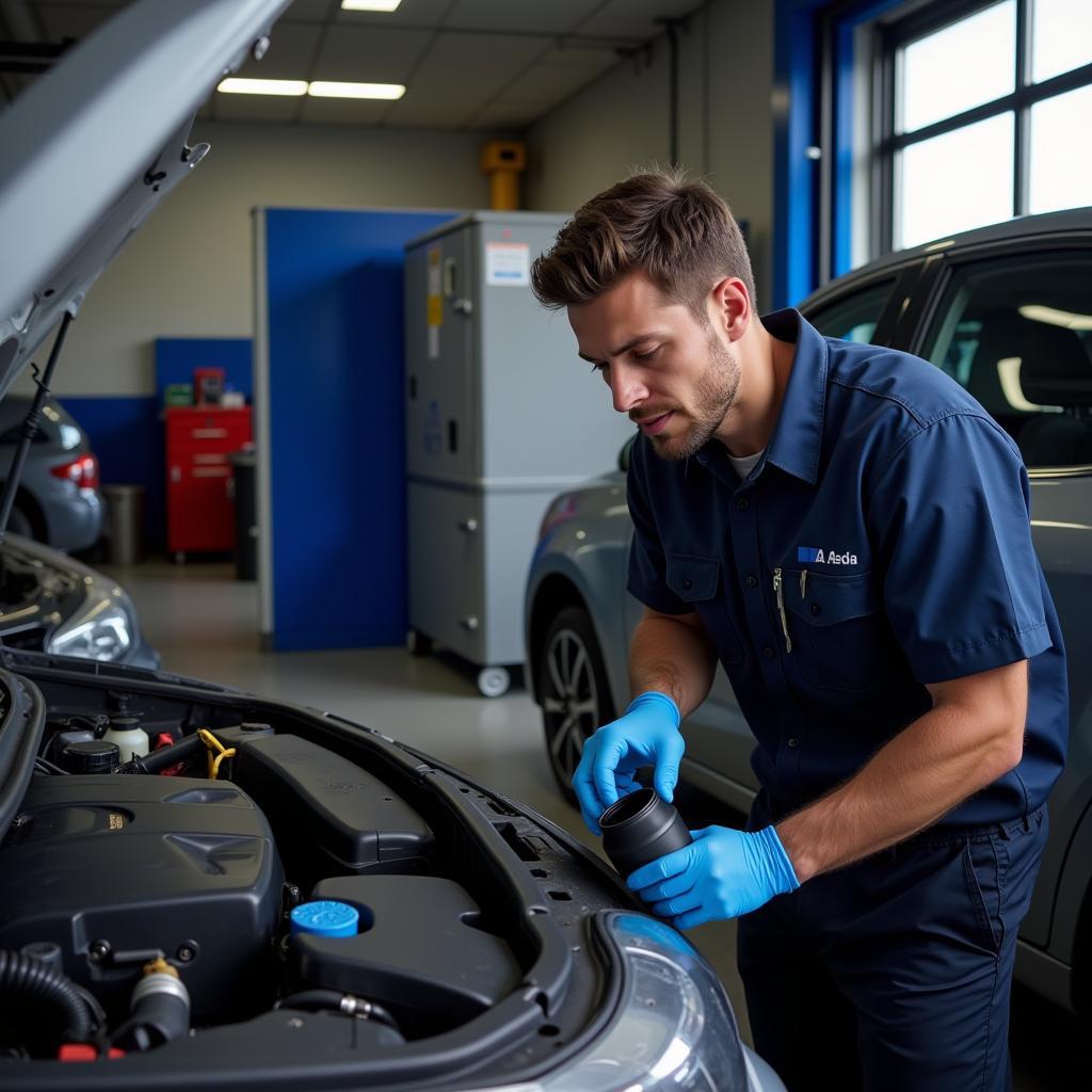 Holt Auto Service Technician Performing Maintenance